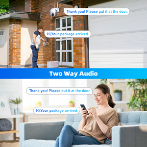 5MP Tuya Smart Life EU自動追跡ホーム防犯カメラナイトビジョンサウンドライトアラーム防水4G Ptz CMOSホーム用 - Product Image 2