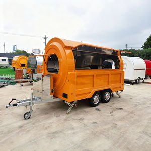 Remorque multifonctionnelle à 4 roues pour la vente de glaces et de snacks, comptoir en acier inoxydable avec conservation de la chaleur pour la vente ambulante - Product Image 1