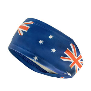 2025 Sports Meet National Flag Sweatband Venta al por mayor Diademas deportivas ecológicas Pulseras para París - Product Image 3