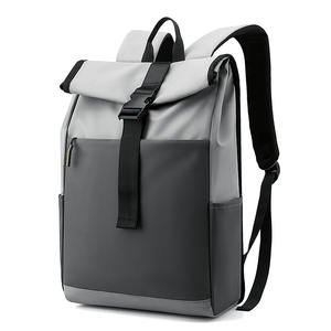 Custom Casual Sport <b>Backpack</b> Waterproof <b>Man</b> Roll Top <b>Backpack</b> Large Capacity School <b>Backpack</b> Travel Hiking - Product Image 3
