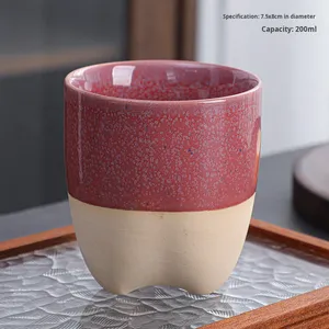 Tazze da Caffè in Ceramica Stile Saudita, Colore Unico, Riutilizzabili, Portatili, Lavabili in Lavastoviglie e Utilizzabili nel Microonde per Casa e Caffetteria - Product Image 5