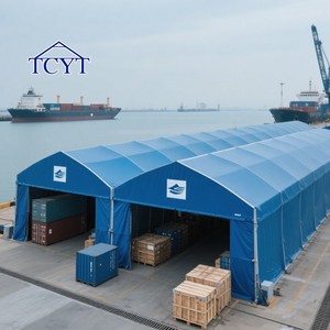 Tùy chỉnh nóng bán giá Tốt PVC Windproof Lều nhiệm vụ nặng nề kho lều ngoài trời không thấm nước công nghiệp lưu trữ lều - Product Image 1