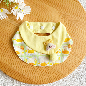 Serviette anti-bave d'été pour animaux de compagnie, accessoire foulard imprimé en tissu à motif de dessin animé pour chats et chiens - Product Image 4