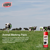 Peinture de marquage animalier Aeropak à séchage rapide, multicolores, résistante aux intempéries et haute visibilité