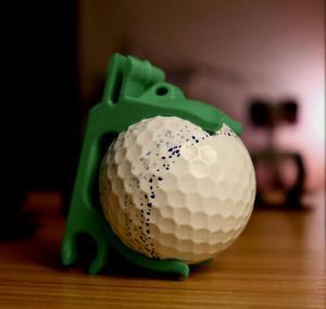 Soporte para Pelotas de Golf con Clip para Cinturón, Impresión 3D, Color y Tamaño Personalizables, Modelo 110 CN ZHE de Alta Calidad para un Transporte Conveniente en el Campo - Product Image 2