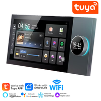 Panel Kontrol Rumah Pintar Layar Sentuh 10 Inci Sistem Android Gateway WiFi Terintegrasi Pemutar Musik Latar Belakang Amplifier Dinding