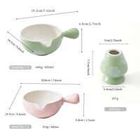 Bol à matcha japonais Song Dynasty Outils à thé Bol en céramique Fouet pour tasse à thé Brosse à matcha Ensemble de fouets à thé