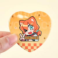 Machine à badges en forme de cœur pour la création de badges personnalisés, d'épingles à sublimation thermique, pour l'anime, les événements sportifs, moderne et écologique