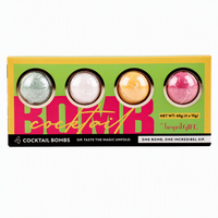 Bombes à cocktail comestibles en gros pour boissons, bombes instantanées scintillantes aux saveurs de fruits pour mojito, coffret cadeau