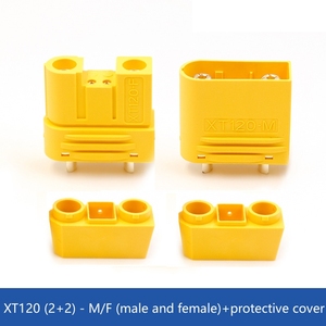 Amass XT120 (2+2) High Current Plug XT120 (2+4) 60A <b>Power</b> <b>Supply</b>+signal Pin Lithium Battery Drone Connector Wholesale Price - Product Image 4