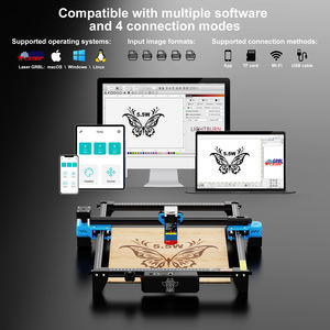 เครื่องตัดและแกะสลักเลเซอร์3D <span class=keywords><strong>TTS</strong></span> 5.5W ใช้งานได้หลากหลายสำหรับอะคริลิกไม้อัดไม้พลาสติกใหม่ - Product Image 6