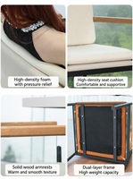 Fauteuil de salle à manger en acier moderne - Design haut de gamme durable et léger pour hôtel, restaurant et usage domestique