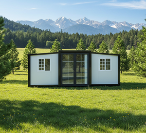 Oferta Especial: Casa Contenedor Expandible de Doble Ala de 40 pies, Villa Móvil de 20 pies/40 pies, Apartamento Moderno con 2 Habitaciones, Cocina y Baño, Tipo Hotel - Product Image 6