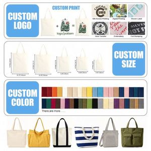 Sac fourre-tout en toile denim robuste et durable de 14 oz pour livres de bibliothèque, impression personnalisée - Product Image 5