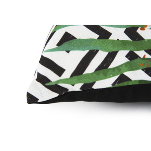 Cuscino Decorativo in Cotone Excelsa 45x45 Cm, Stampa Floreale Tropicale, Stile Bohémien, Lavabile - Product Image 3