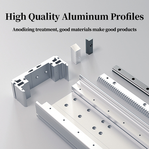 Rxc175f 100mm-6000mm tối đa 102kg Tải giá đỡ hạng nặng và đường ray tuyến tính với giá đỡ bánh răng trượt và bánh răng CNC - Product Image 6