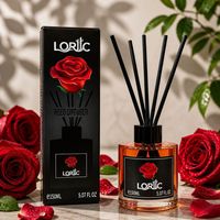 Diffuseur de parfum d'ambiance haut de gamme en verre, sans flamme, à bâtonnets, pour huiles essentielles, longue durée (60-90 jours), désodorisant pour chambre à coucher