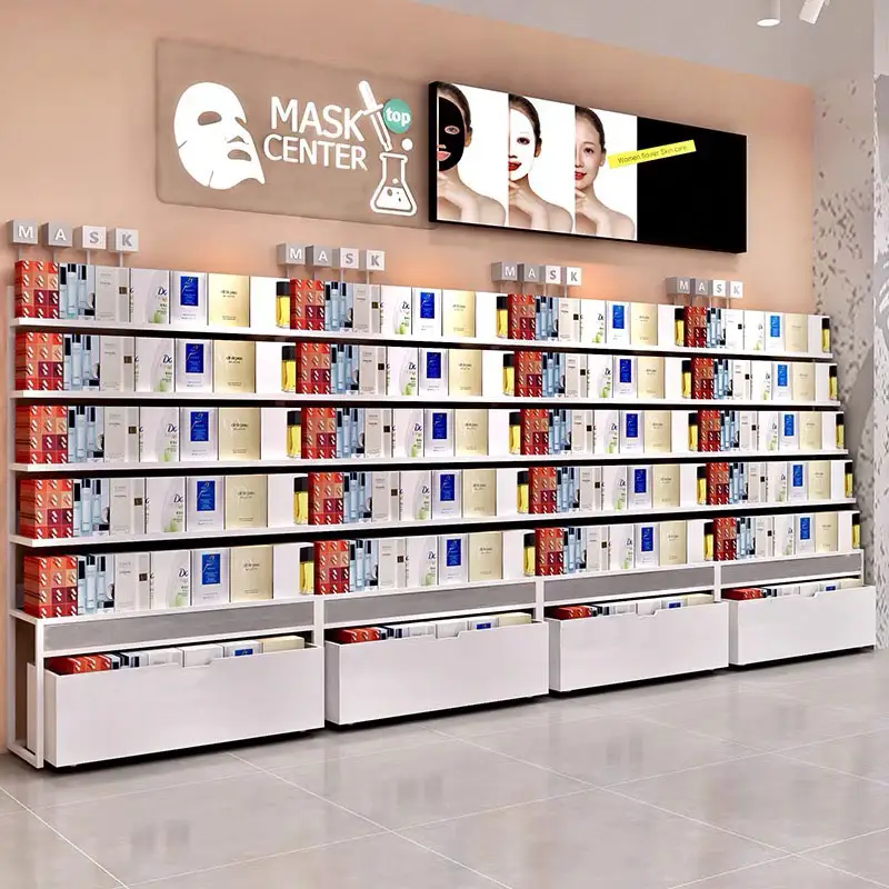 Cosmetic Products Display Showcase Make Up Display Stands for Store