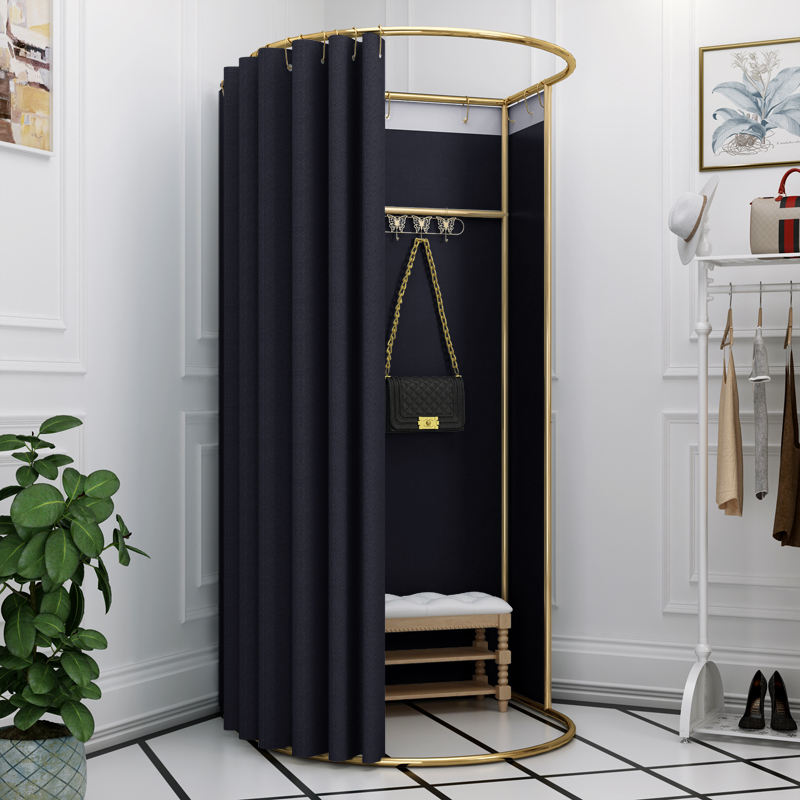 Modern Fitting Room Design Stylish Durable Metal Frame