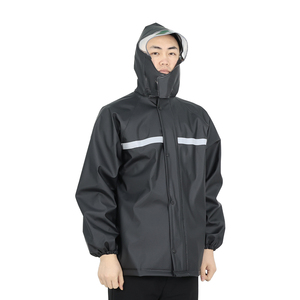 Chaqueta Impermeable de PVC Grueso, Protección Contra Tormentas, Logotipo Personalizado Impreso, para Trabajo al Aire Libre, Pesca y Ciclismo - Product Image 5