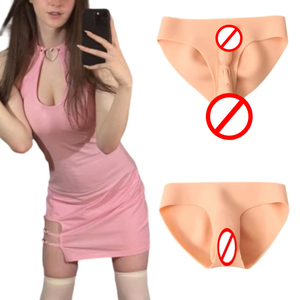 Drag Queen Triangle Fesses en silicone avec <span class=keywords><strong>faux</strong></span> pantalon court en silicone CrossDresser Man Shapewear Bbl Fake Transgende Breast Form - Product Image 1