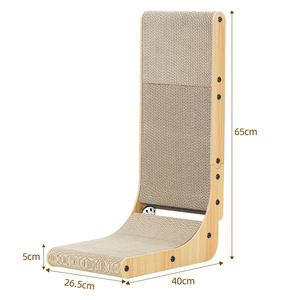 Mèo gãi Pad dọc sóng chuông bóng vật nuôi cung cấp hình chữ L tông mèo <span class=keywords><strong>scratcher</strong></span> - Product Image 5