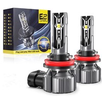 Ampoule de phare LED E2 H11, faisceau super lumineux, Plug and Play, sans modification, lampe de brouillard LED pour voiture, lampe de rétrofit automobile