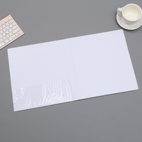 Carpeta de Oficina de PVC de Múltiples Páginas, Simple, Blanca, con Logotipo Personalizado Impreso, Modelo 1021-03, Directo de Fábrica en China