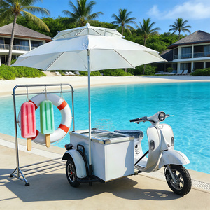 รถเข็นขายไอศกรีมแช่แข็งเคลื่อนที่ Ding Carts สำหรับขายกลางแจ้ง - Product Image 6