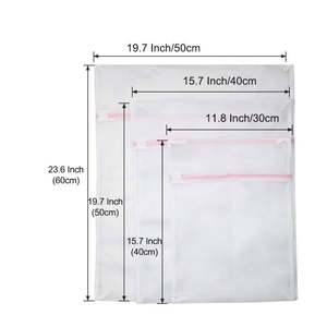 Net Washing <b>Bag</b> Durable Coarse Mesh <b>Laundry</b> <b>Bag</b> with <b>Zip</b> Closure for Clothes - Product Image 2