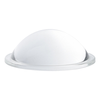 Lentille LED sphérique biconvexe en verre optique avec revêtement antireflet et personnalisation OEM disponible