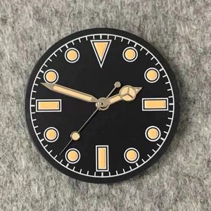 <strong>Vintage</strong> 28.5mm Watch Dial and Hands Modified Dial Fit <strong>Skx</strong> 007 NH35 NH36 Japanese Movement Watch Accessories Green Luminous - Product Image 3