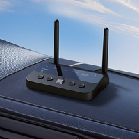 Émetteur-récepteur Bluetooth 5.4 à double antenne, faible latence HD, micro intégré, appels mains libres, adaptateur audio sans fil AUX, portée 50m, double appareil mobile