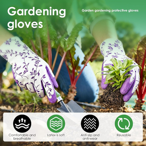 <span class=keywords><strong>Gants</strong></span> de jardinage légers les plus vendus, paume enduite de mousse de latex, résistants aux épines, lavables en machine, pour le personnel de l'aménagement paysager des parcs - Product Image 3