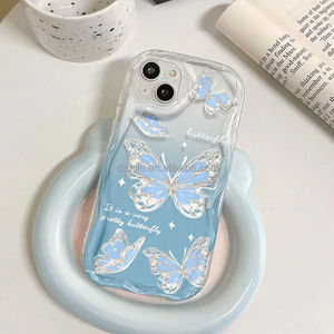 Custodia per telefono con Design innovativo custodia per telefono a farfalla blu, adatta per <span class=keywords><strong>iPhone</strong></span> 16 15 Pro Max 14 13 12 <span class=keywords><strong>11</strong></span> <span class=keywords><strong>Cover</strong></span> <span class=keywords><strong>protettiva</strong></span> per telefono - Product Image 6