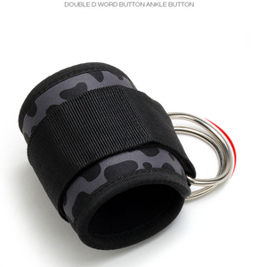 Sangle de cheville de gym personnalisable avec logo – Néoprène épais 7 mm, fermeture auto-agrippante antidérapante, protection professionnelle légère pour l'entraînement avec câbles - Product Image 3