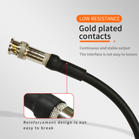 Câble SDI 12G Câble BNC vers BNC plaqué or 75 Ohm Coaxial UHD 4K 60Hz 12G-SDI Câble vidéo de haute qualité