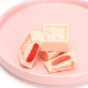 Barras de Chocolate con Sabor a Melocotón Blanco Geliqi, Manteca de Cacao Pura, Tipo Gelatina Dulce y Compuesto, Disponible en Piezas - Product Image 4