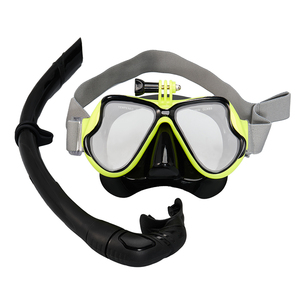 Máscara de Snorkel Completa para Adultos con Soporte para Cámara, Cristal Templado, Silicona, Gafas de Buceo, Set de Snorkel - Product Image 5