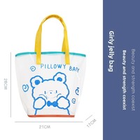 Sac fourre-tout personnalisé avec logo, PVC TPU, vente en gros, sac de marché écologique réutilisable, cadeau d'entreprise, fabricant OEM