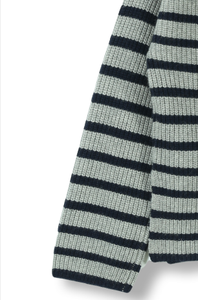 2024 personalizado Oem & Odm señoras lujo elegante Otoño Invierno cuello redondo manga larga rayas pulóver suéter de mujer pulóver - Product Image 6