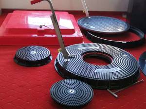 <span class=keywords><strong>D400</strong></span> 연료 탱크 맨홀 커버 물 우물 펌프 커버 섬유 SMC 맨홀 커버 - Product Image 4