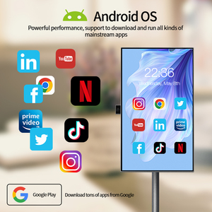 27-Inch Android 15 Rechargeable  Mini Smart LCD TV Indoor 6GB+128GB Touch Screen Television with LED Backlight Portable Camera - Product Image 6