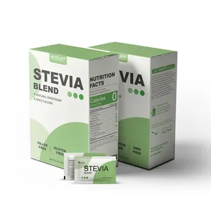 Low Calorie Sugar free stevia and erythritol blend stevia sugar in sachet for coffee beverage