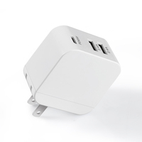 Cargador GAN 65W de carga rápida PD3.0, cargador USB PD rápido para Macbook IPhone12 Samsung
