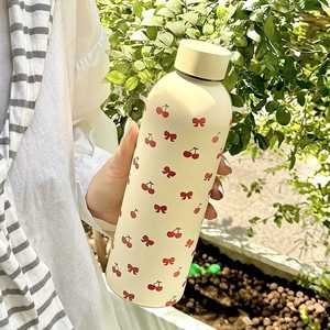 Neue Edelstahl-Thermoskanne für Rotwein & Wasser, Gerade Form, Tragbar, Große Kapazität, Mädchenhaftes Instagram-Design - Product Image 2