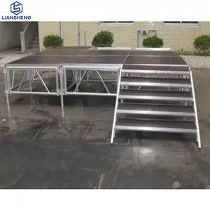 Platform panggung aluminium pabrik 4x8 kaki, Podium panggung luar ruangan aluminium dek panggung untuk acara konser