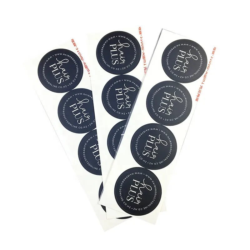 Hot Sales Custom Printing Round Adhesive Waterproof Synthetic Paper Bottle Label, Roll Logo Label Sticker Printing