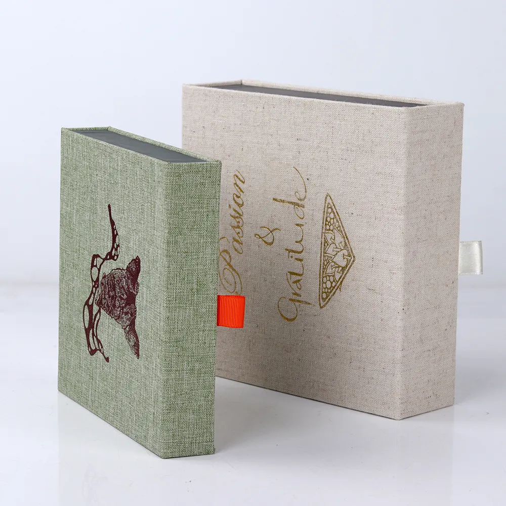 Лидер продаж, персонализированная подарочная коробка в форме книжки с откидной крышкой, льняной картон, магнитный подарок, память, детская usb-карта, коробка для фотографий на компакт-диске