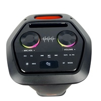 Altavoz Recargable de 6.5 Pulgadas con Soporte OEM, 80W, LED RGB, Ligero, con Asa Integrada, Ideal para Fiestas al Aire Libre